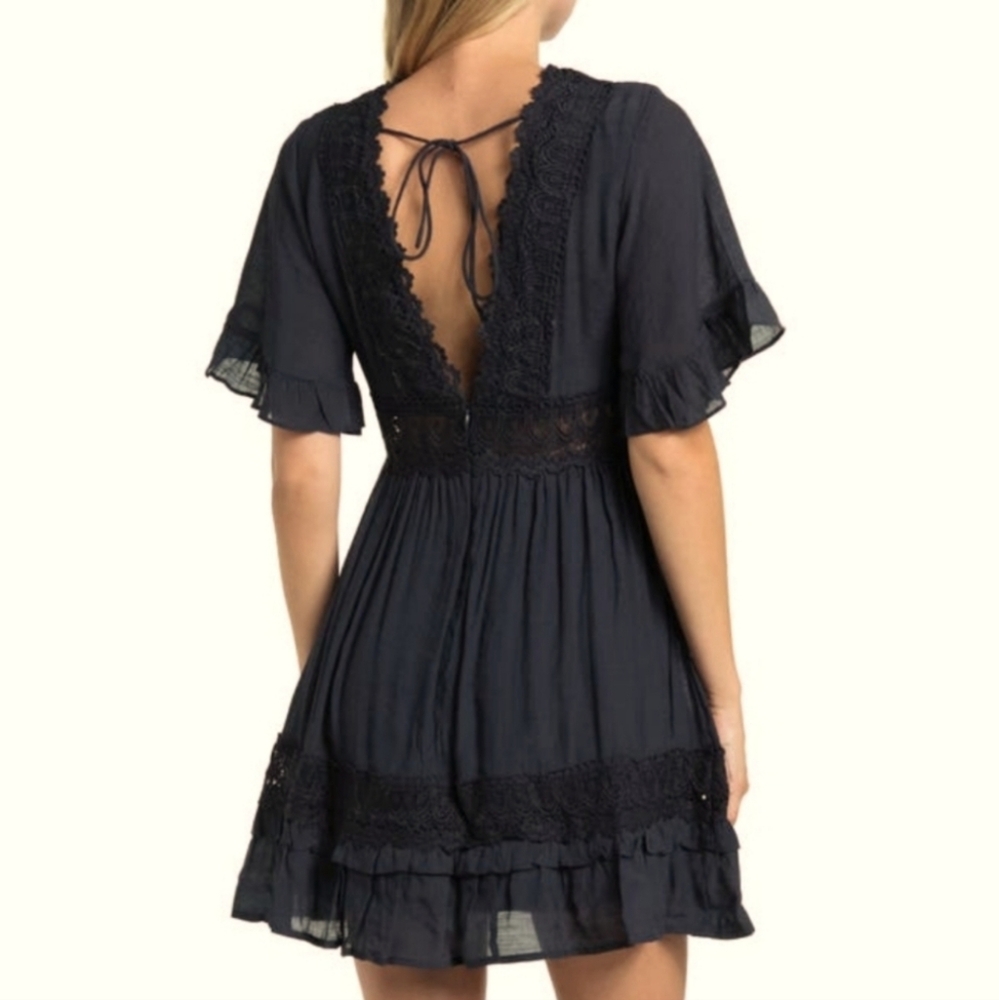 Wishlist Apparel Lace-Trimmed Dress - Picture 2 of 5